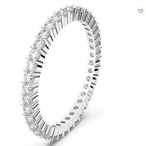 Swarovski Matrix Band Ring white tone size 55